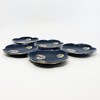Koransha R3003-FS4 R3003-FS4 Famous Dish, Ruri Hanamaru Crest, 5 Piece