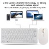 2.4G Wireless Keyboard Mouse Set with Keypad Protector USB Receiver