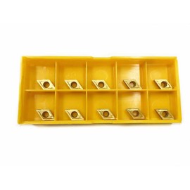 Ruimou 10pcs DCMT070204 (DCMT21.51) Carbide Lathe Inserts DCMT Insert Multilayer Coated CNC Lathe Inserts for Lathe Lathe Tool
