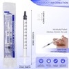 24 Pack of 1ml Plastic Syringes with Caps - Sterile,