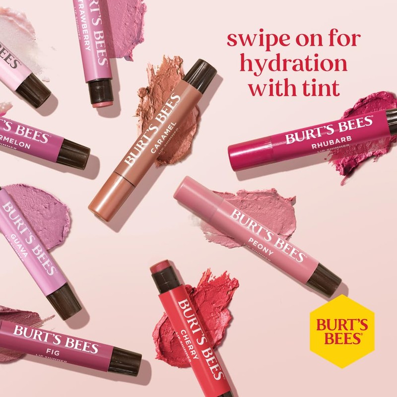 Burt's Bees Lip Balm, Moisturizing Lip Shimmer for Women, for