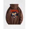 Bad Luck Cat Graphic Hoodie 100% Cotton US Warehouse 7