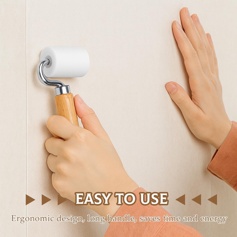 2Pcs Seam Roller Flat Pressure Roller Internal External Corner, Wallpaper