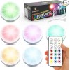 VYANLIGHT LED Puck Lights 16 Colors w/ Remote - Rechargeable