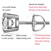 Mens Diamond Earrings Screw Back Mens Stud Earrings CZ Diamond