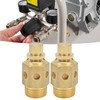 1/2in Pneumatic Muffler - Brass, Adjustable Throttle, Excellent Noise Reduction