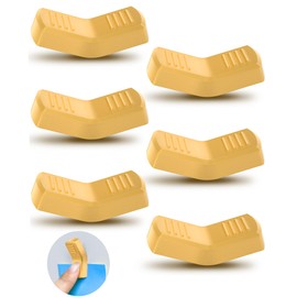 6pack Fridge Magnets Refrigerator Magnets One-Handed Toggle Magnetic Clips for Magnetic Whiteboard, Metal Pegboard on Office, Home & Kitchen (Yellow, 6)