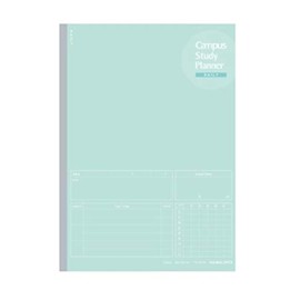 Kokuyo Campus Study Planner (Notebook), Daily Ruled, Semi B5, Mint Green, No-Y80MD-G, Pack of 5