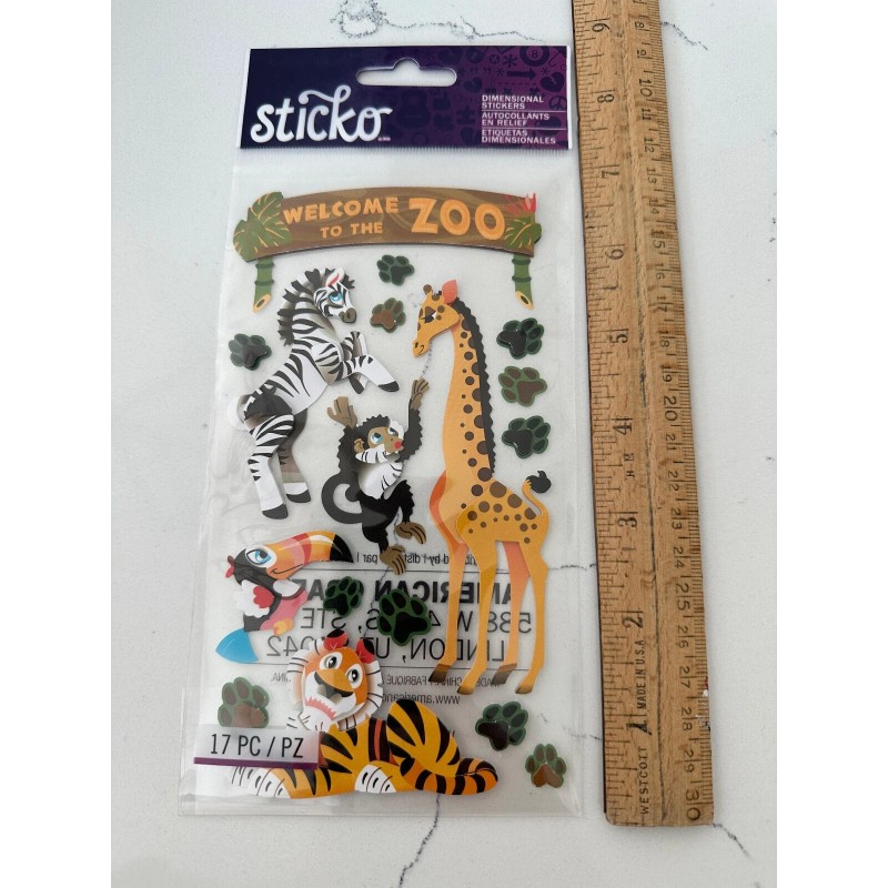 Sticko Autocollant Dimensional Zoo - Welcome To The Zoo -