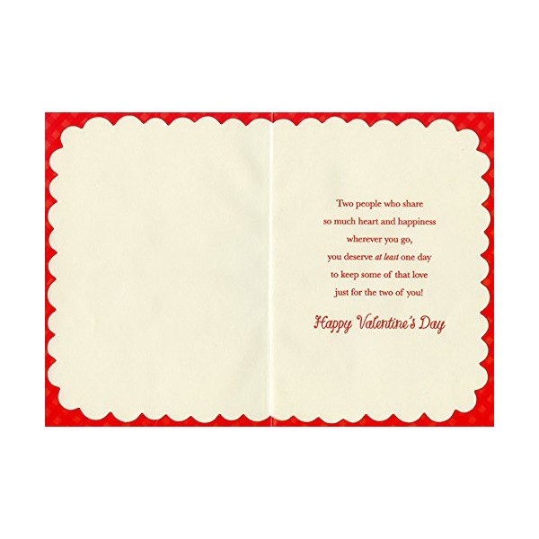 Designer Greetings Champagne Glasses: Aunt & Uncle Valentine's Day Card