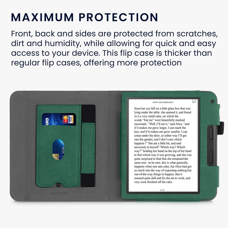 kwmobile Case Compatible with Tolino Vision 6 Case - Flip