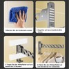 VOCIBO® Clothes Rail Wall Mounted, Clothes Hook, Foldable Wall Clothes