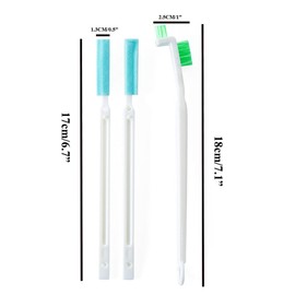 Coralpearl Tiny Window Door Track Groove Gap Cleaning Scrub Brush Set Utility Deep Detail Scrubber Cleaner Tool with Thin Handles for Small Hole Corner Spaces of Bottle Caps,Grout,Tile,Keyboard (3)