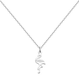 HOFOYA Flamingo necklace animal lover charm pendant jewelry gifts for women,lovely spirit pet necklace gifts.