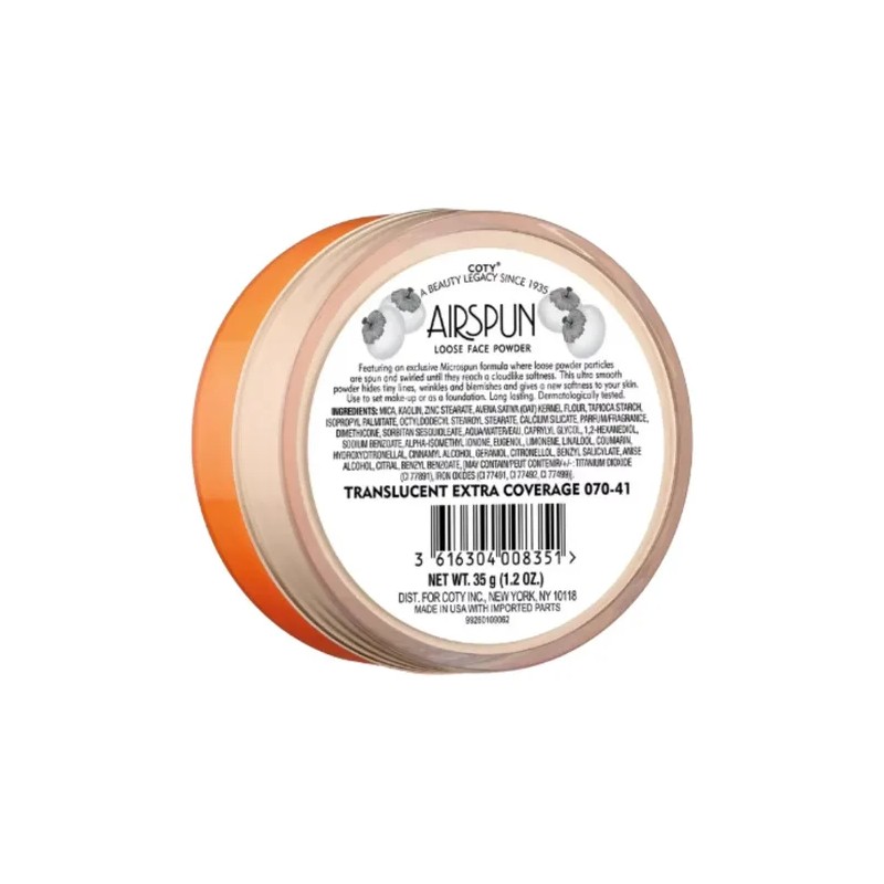 Maquillajepolvo Suelto Coty Airspun Matificante Libre Detalc