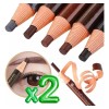 2 Lápiz Para Diseño Y Delineado De Cejas Microblading 2pz