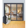Ruigrit Offset Sliding Patio Door Handle Set with Mortise Lock