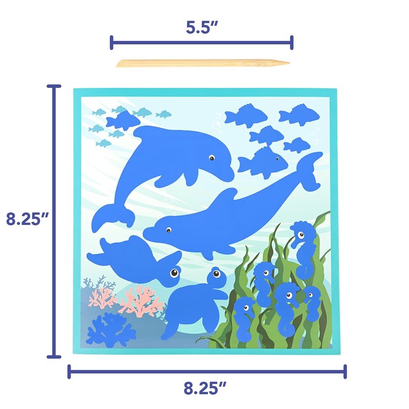 READY 2 LEARN Magic Scratch Paper - Sea Life -