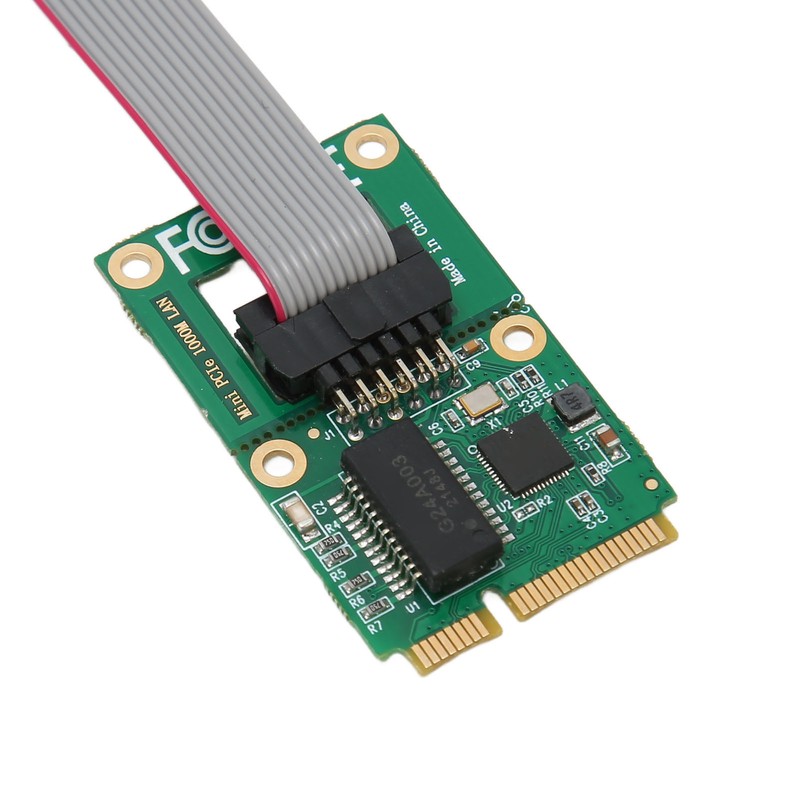 Mini PCIe Network Controller Card 10 100 1000Mbps Self Adaption