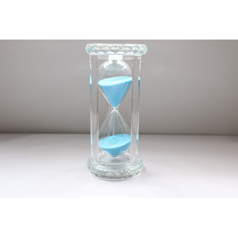 Lonovel 60 Minutes Hourglass Timer,Crystal Sand Timer Diamond Carving Surface,Good