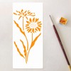 soitzhoc 24 sheets stencils for painting on wooden boards,flower stencils