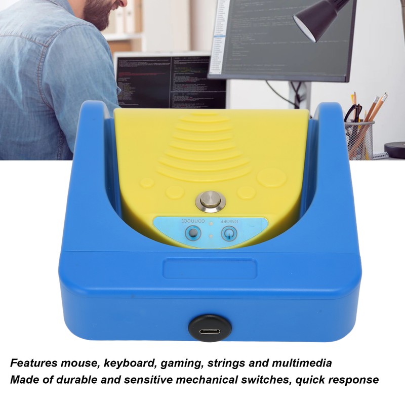 Single Foot Switch Pedal Wireless Wired USB Two Connection Mode