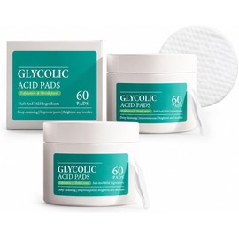 Pads exfoliantes faciales ácido glicólico y salicílico 2 pzas 120 u
