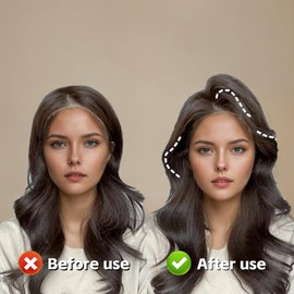 6Pcs Volumizing Hair Clips - Hair Volume Clips for Fluffy Bangs, Spong Bun Updo Hair Root Clips Hair Comb Tool for Crown Look (Brown)