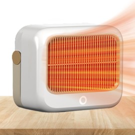 Indoor Ceramic Heater - Fast Heating Desk Adjustable Small Heater - 2 Heating Modes Quiet Operating Heater with Carrying Handle for Study Room, Children's Room