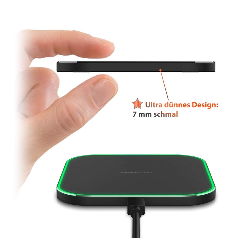 QI Wireless Fast Charger Compatible with Oppo Find X3 Pro
