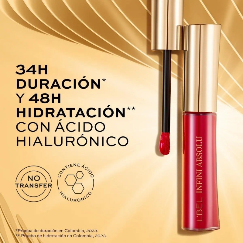 Labial Líquido Mate De Larga Duración Infini Absolu L'bel