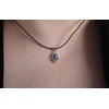 Turkish Blue Evil Eye Pendant Necklace - Hamsa Hand, Hand