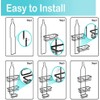 OrganiMax Shower Caddy Organizer – 3-Tier Shelves with Soap Holder