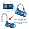 Surplex 2 Pack 5 Digit Combination Padlock, Waterproof Antirust, Combination