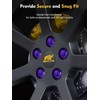 MIKKUPPA M12x1.5 Purple Lug Nuts - Replacement for 2006-2020 Ford