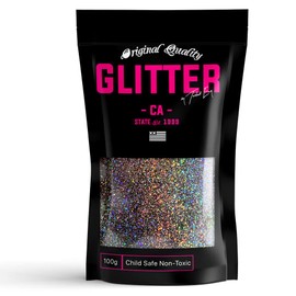Charcoal Holographic Ultra Fine Premium Glitter 100g / 3.5oz Multi Purpose Craft Paper Glass Decorations DIY Project