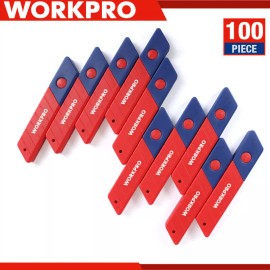 WORKPRO 100PC 18mm Snap-off Blades SK5 Steel Replacement Blade for Utility Knife