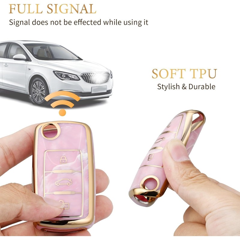 OFFCURVE Protector de Llave para Volkswagen Jetta Vento Passat Beetle