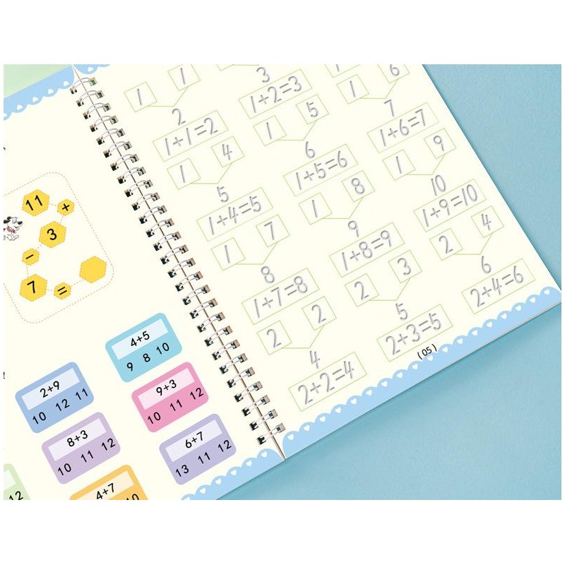 4pcs/pack Reusable Handwriting Practice Copybook Set Improve Writing Skills with