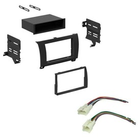 Car Double DIN Stereo Dash Kit Harness for Toyota Tundra Sequoia 2007-2012