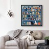 Cat Bookshelf Puzzle for Adults 1000 Pieces, Kitty Book Puzzle