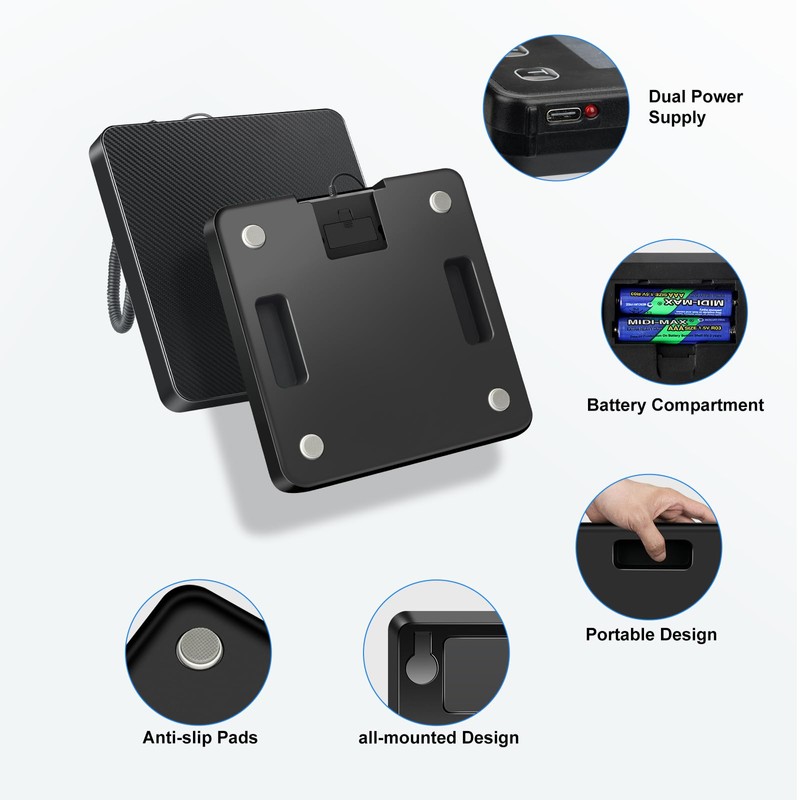 Shipping Scale, 440lb/0.5oz High Accuracy Digital Scale for Packages with