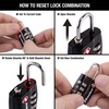 Master Lock Black TSA-Approved Luggage Lock with Wide Lock Body