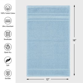 Melissa Linen, 4 Piece Washcloth Set, 100% Turkish Cotton Towels for Body and Face, 12 in x 12 in, Absorbent, Quick Dry, Durable and Soft, Baby Towels, Wash Rags for Kitchen, Powder Pink