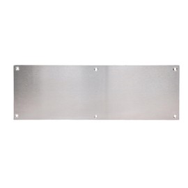 SKANDH Stainless Steel Door Kick Plate for Interior and Exterior Doors | Durable Scratch-Resistant Push Plate Long-Lasting Metal Protection for Home, Office and Public Spaces | Prevent Door Damage