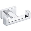 Angle Simple Double Towel Hook Polished Chrome, 304 Stainless Steel