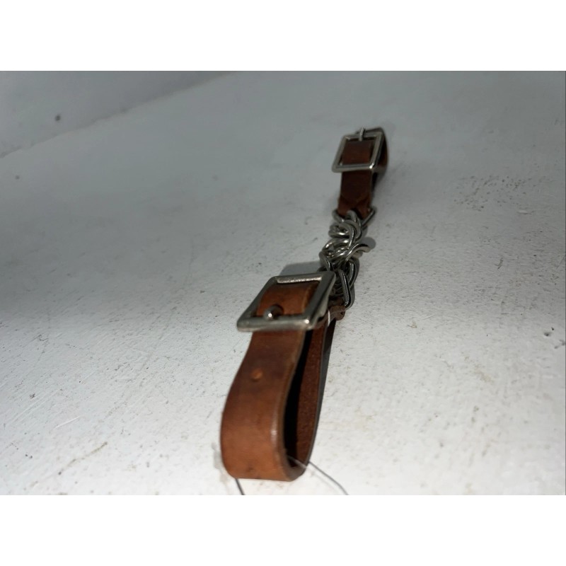 Tough 1 New Tough 1 Brown Leather Flat Curb Chain