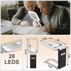 Coteck 10X Magnifying Glass with Light and Stand, Real Glass