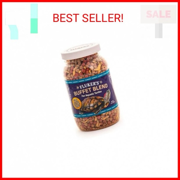 Fluker's Buffet Blend Aquatic Formula, Turtle Food with Freeze, Dried