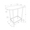 Monarch Specialties I Table/Home Bar, White